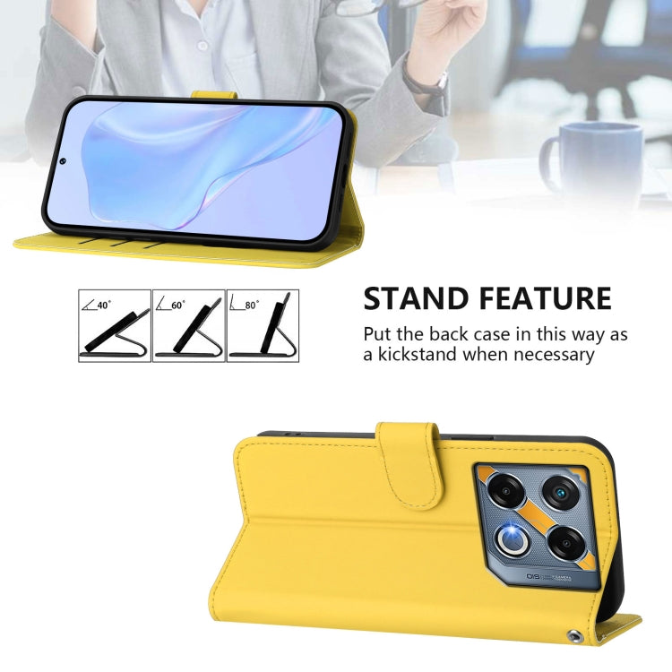 For Infinix GT 20 Pro 5G Skin Feel Solid Color Leather Phone Case with Lanyard