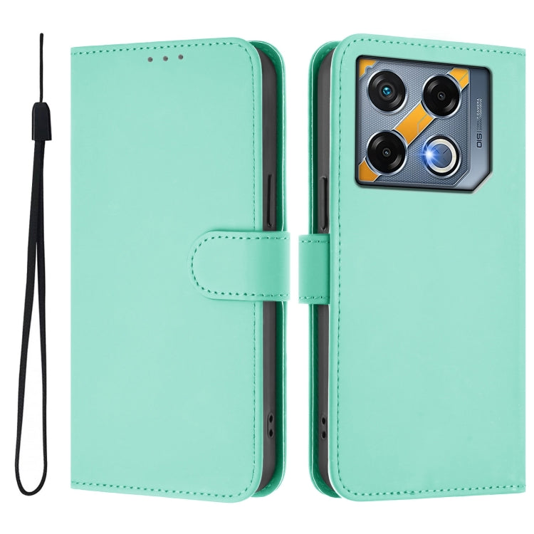 For Infinix GT 20 Pro 5G Skin Feel Solid Color Leather Phone Case with Lanyard