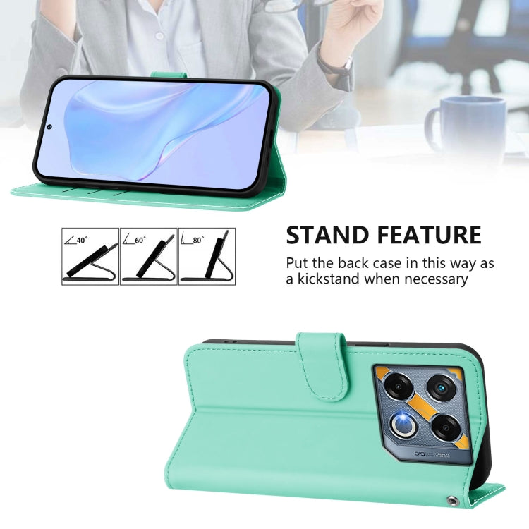For Infinix GT 20 Pro 5G Skin Feel Solid Color Leather Phone Case with Lanyard