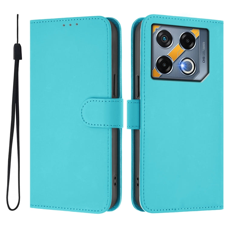 For Infinix GT 20 Pro 5G Skin Feel Solid Color Leather Phone Case with Lanyard