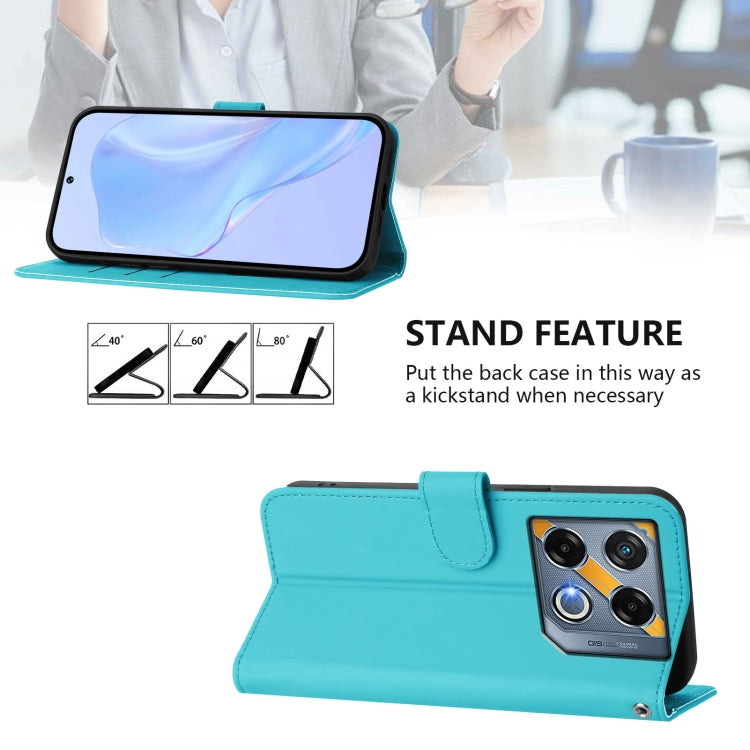 For Infinix GT 20 Pro 5G Skin Feel Solid Color Leather Phone Case with Lanyard