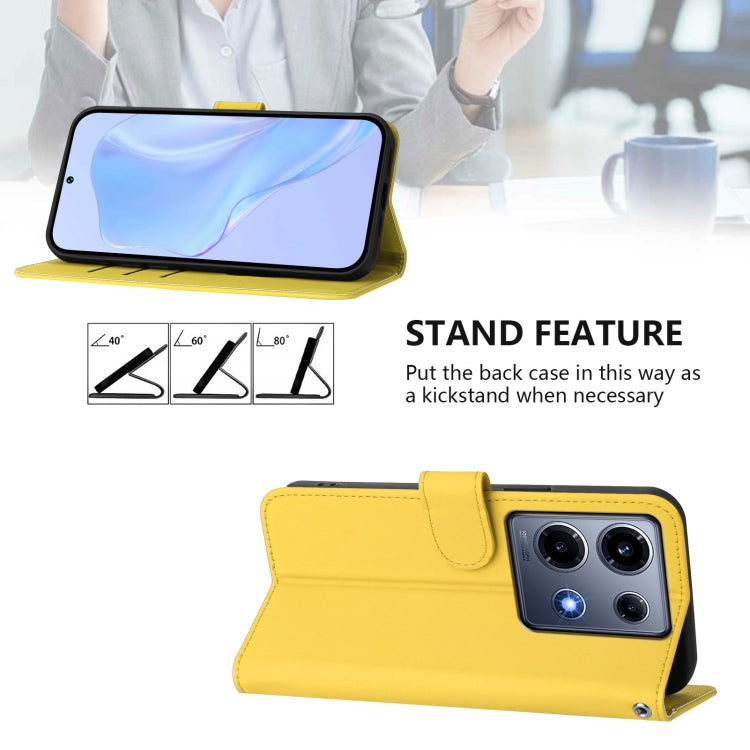 For Infinix Note 30 VIP Skin Feel Solid Color Leather Phone Case with Lanyard