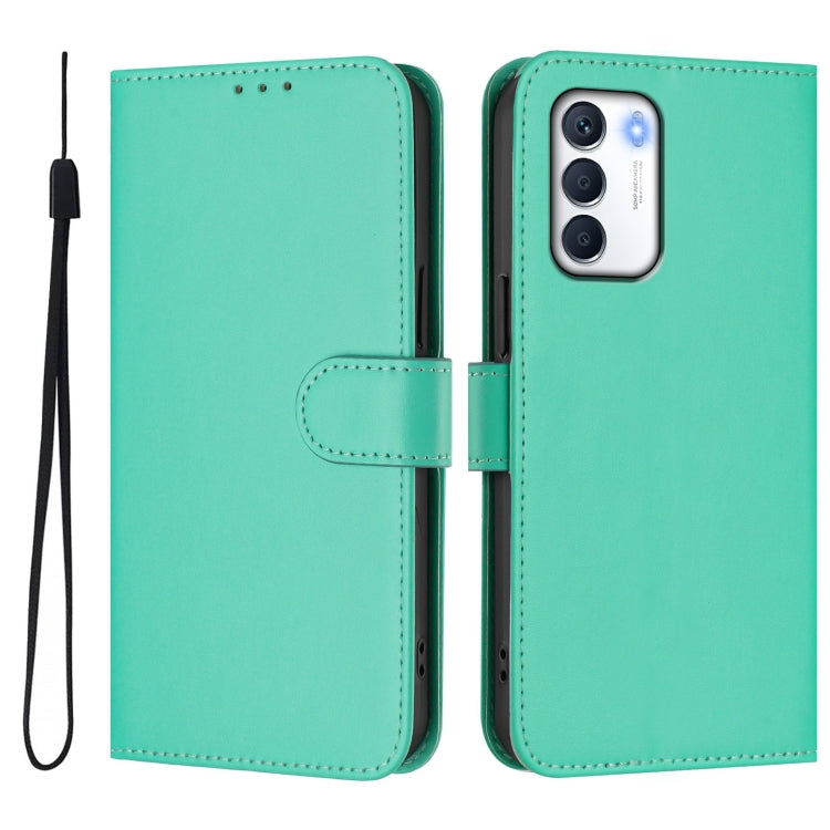 For Infinix Zero 5G 2023 Skin Feel Solid Color Leather Phone Case with Lanyard