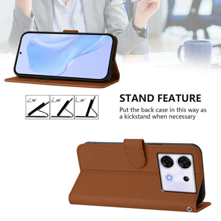 For Infinix Zero 30 5G Skin Feel Solid Color Leather Phone Case with Lanyard