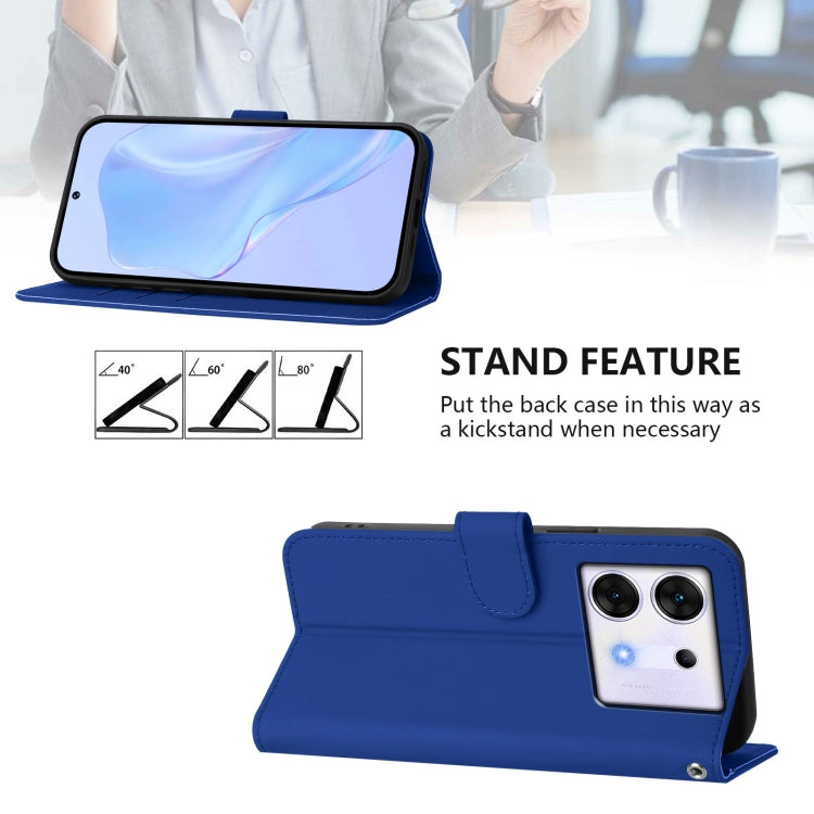 For Infinix Zero 30 5G Skin Feel Solid Color Leather Phone Case with Lanyard