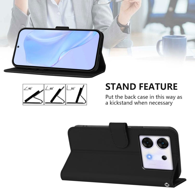 For Infinix Zero 30 5G Skin Feel Solid Color Leather Phone Case with Lanyard