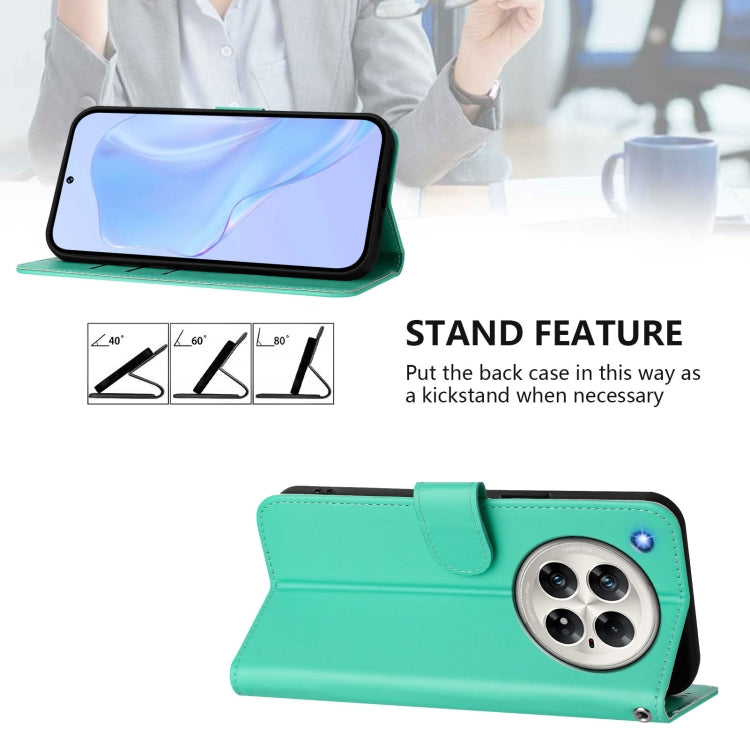 For Infinix Zero 40 4G / 5G Skin Feel Solid Color Leather Phone Case with Lanyard