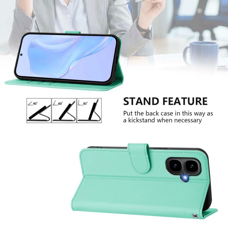 For Infinix Smart 10 4G Skin Feel Solid Color Leather Phone Case with Lanyard