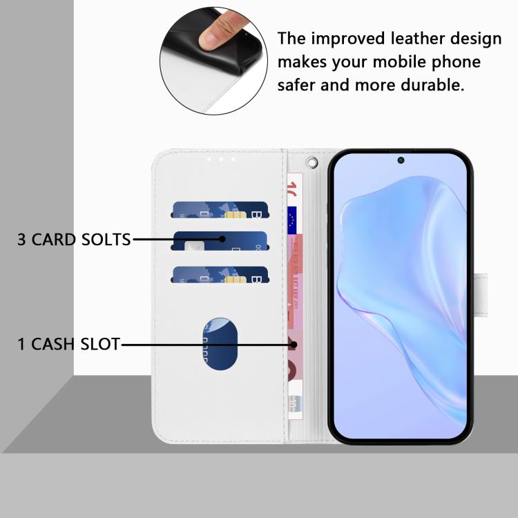 For Infinix Smart 10 Plus Skin Feel Solid Color Leather Phone Case with Lanyard