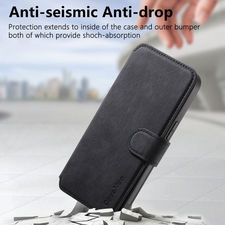 For iPhone 15 CaseNeo MagSafe RFID Anti-theft Retro Leather Phone Case