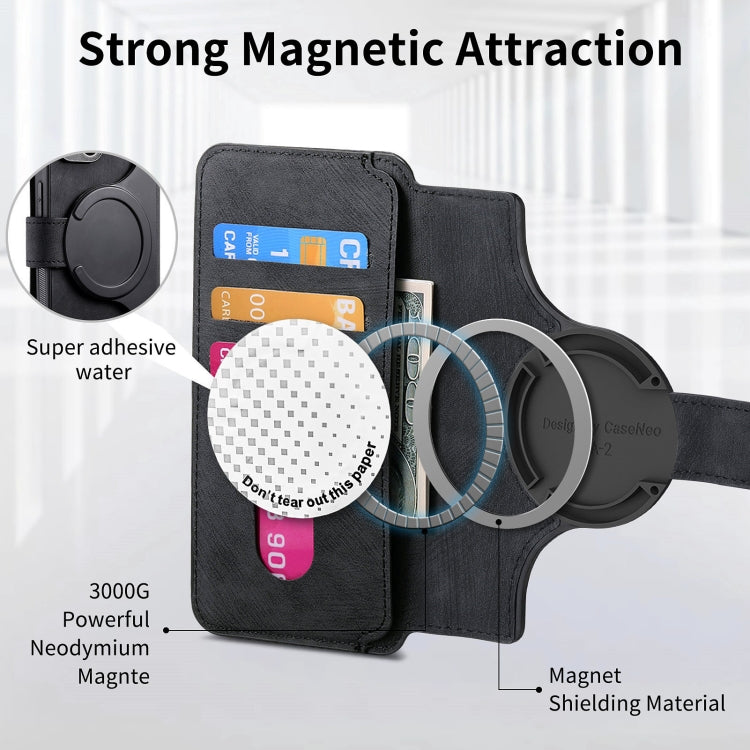 For iPhone 15 CaseNeo MagSafe RFID Anti-theft Retro Leather Phone Case