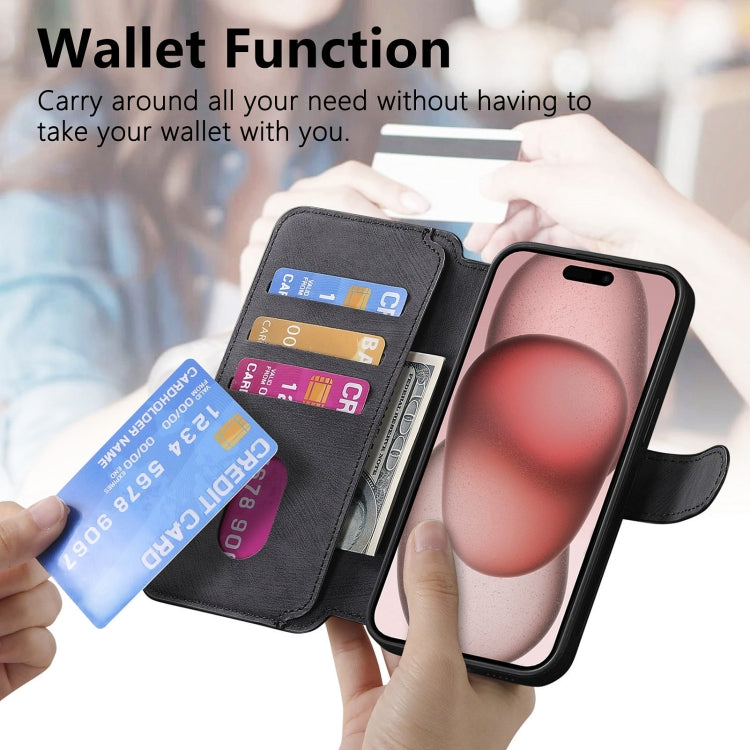 For iPhone 15 CaseNeo MagSafe RFID Anti-theft Retro Leather Phone Case
