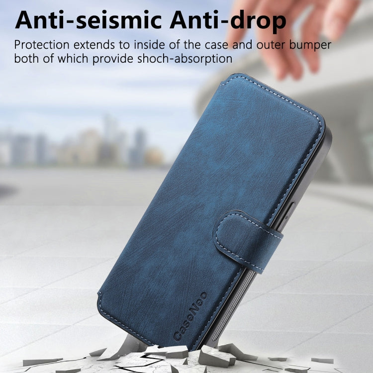 For iPhone 15 CaseNeo MagSafe RFID Anti-theft Retro Leather Phone Case