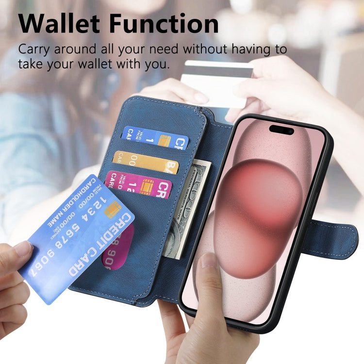 For iPhone 15 CaseNeo MagSafe RFID Anti-theft Retro Leather Phone Case