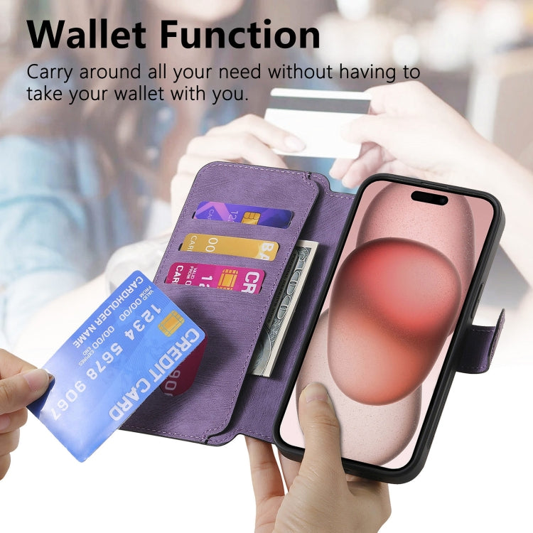 For iPhone 15 CaseNeo MagSafe RFID Anti-theft Retro Leather Phone Case