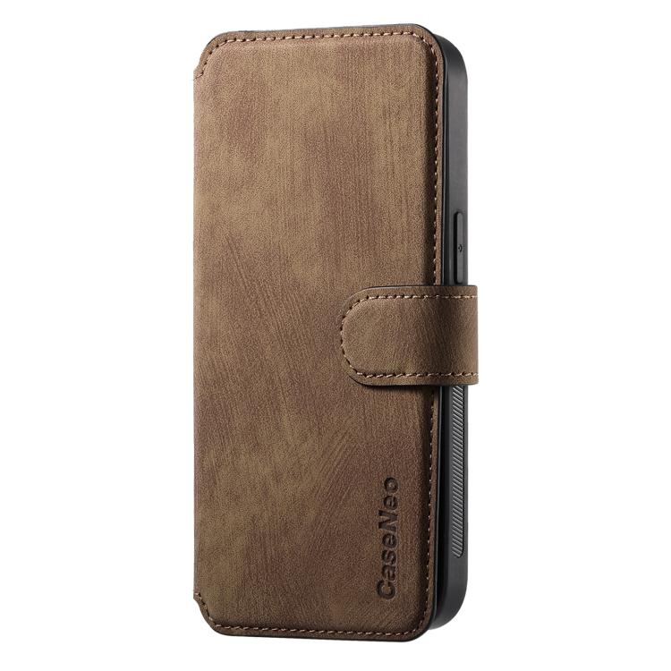 For iPhone 17e / 16e CaseNeo MagSafe RFID Anti-theft Retro Leather Phone Case