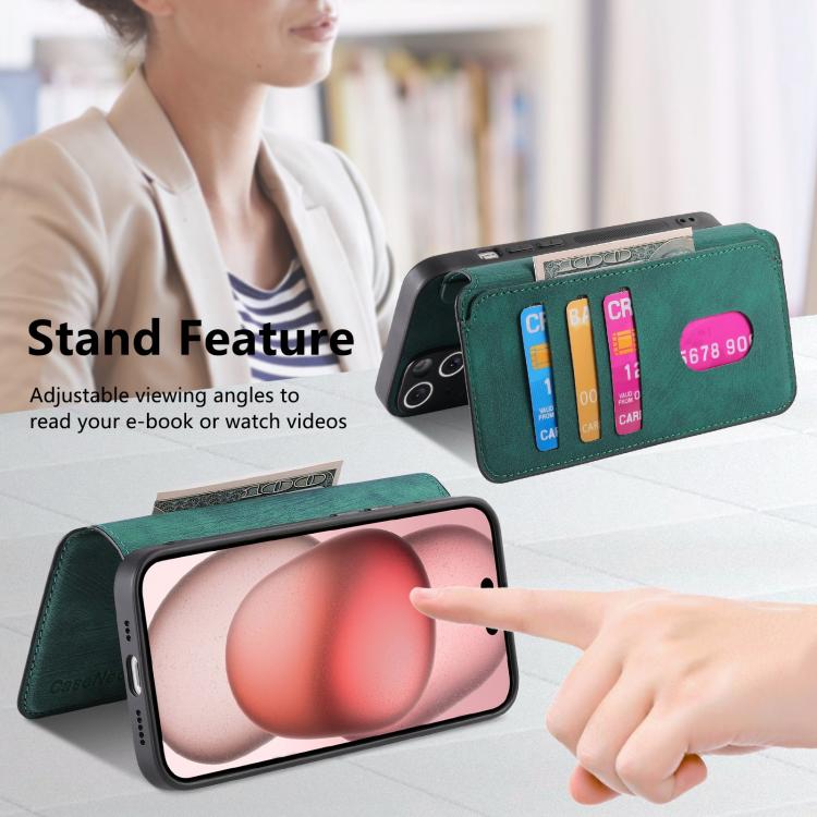 For iPhone 17e / 16e CaseNeo MagSafe RFID Anti-theft Retro Leather Phone Case