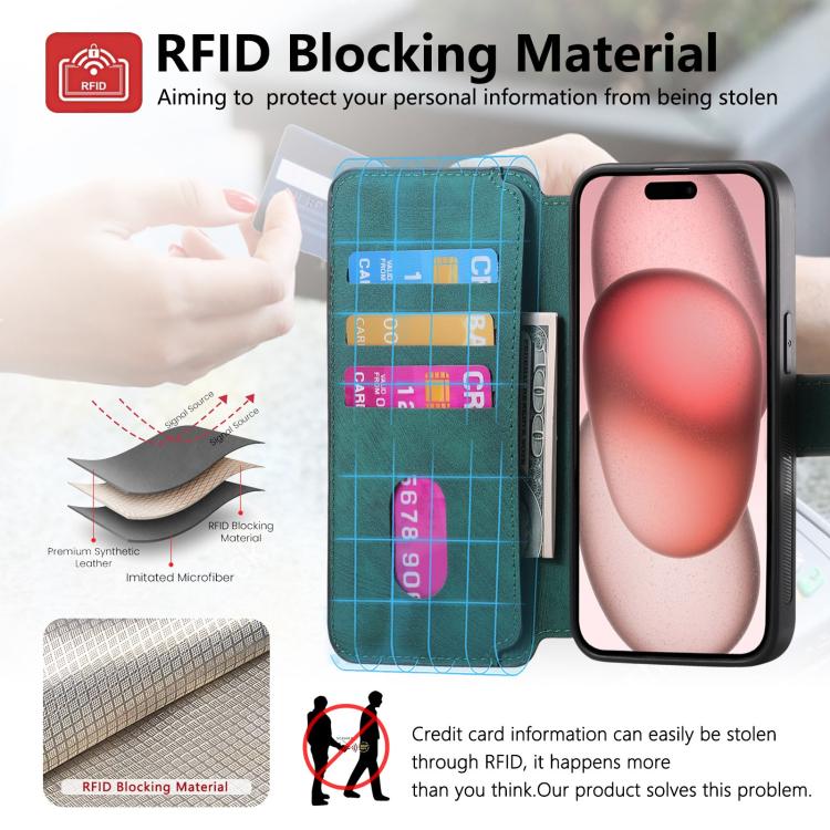 For iPhone 17e / 16e CaseNeo MagSafe RFID Anti-theft Retro Leather Phone Case