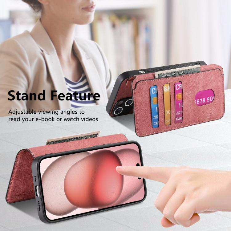 For iPhone 17e / 16e CaseNeo MagSafe RFID Anti-theft Retro Leather Phone Case