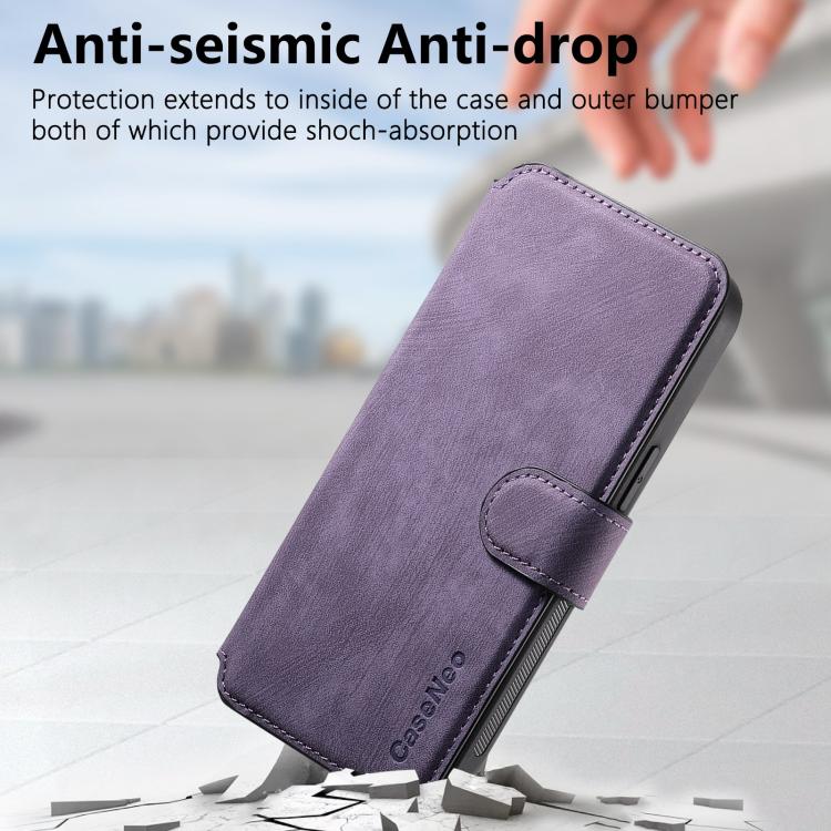For iPhone 17e / 16e CaseNeo MagSafe RFID Anti-theft Retro Leather Phone Case