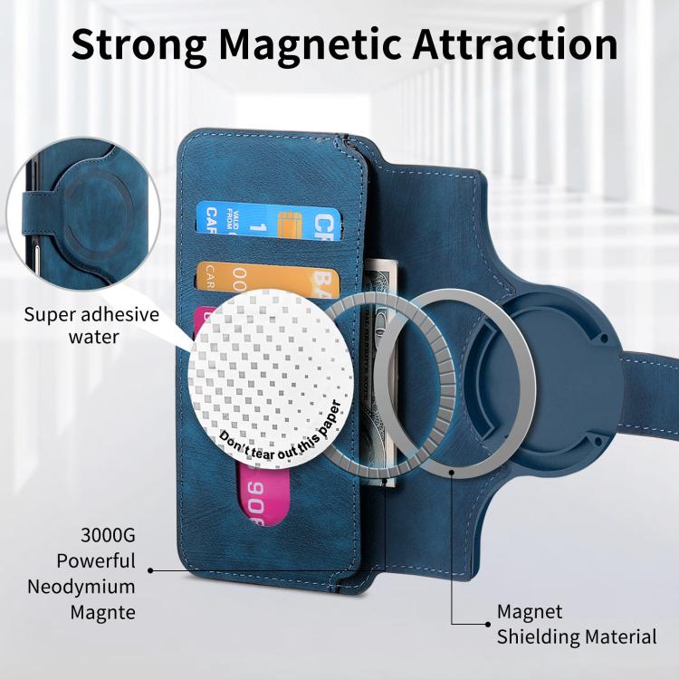 For iPhone 17 Pro Max CaseNeo MagSafe RFID Anti-theft Retro Leather Phone Case