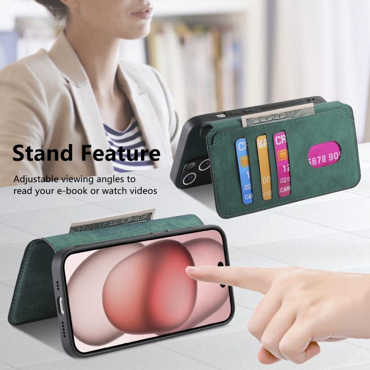 For iPhone 17 Pro Max CaseNeo MagSafe RFID Anti-theft Retro Leather Phone Case