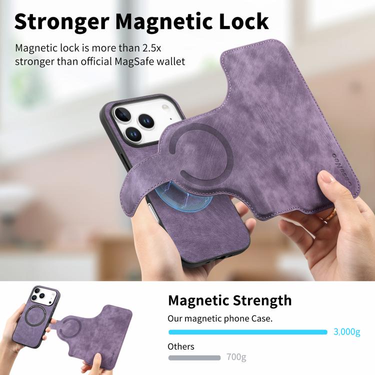 For iPhone 17 Pro Max CaseNeo MagSafe RFID Anti-theft Retro Leather Phone Case