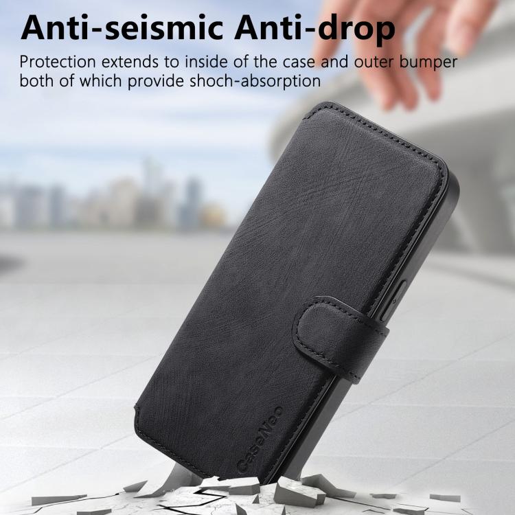 For iPhone 17 Pro CaseNeo MagSafe RFID Anti-theft Retro Leather Phone Case