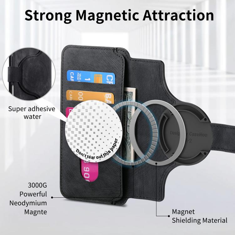For iPhone 17 Pro CaseNeo MagSafe RFID Anti-theft Retro Leather Phone Case