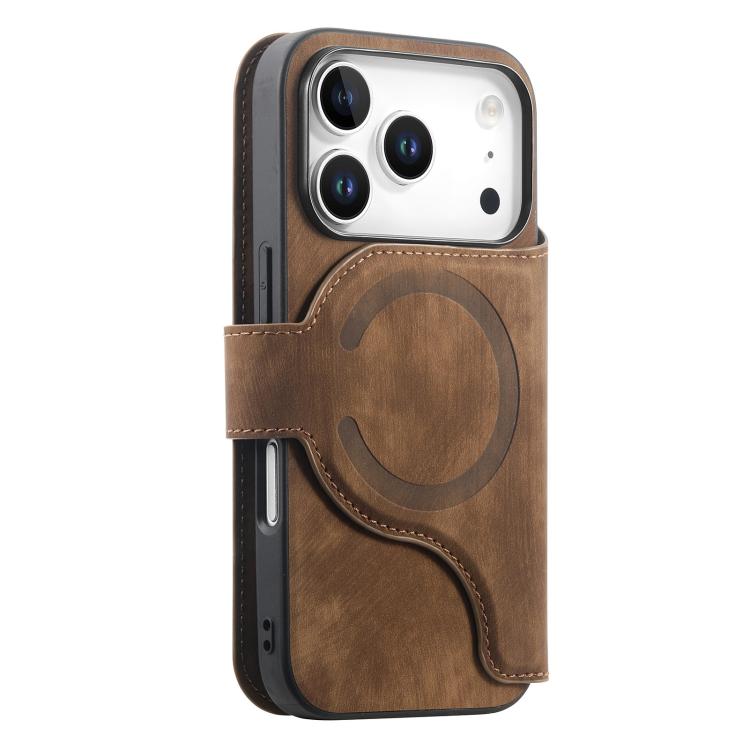 For iPhone 17 Pro CaseNeo MagSafe RFID Anti-theft Retro Leather Phone Case