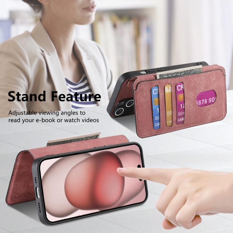 For iPhone 17 Pro CaseNeo MagSafe RFID Anti-theft Retro Leather Phone Case