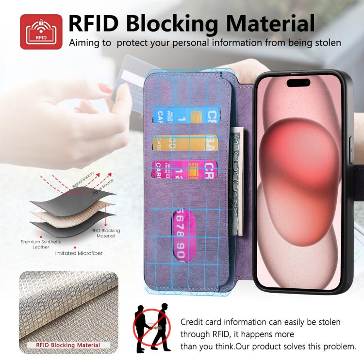 For iPhone 17 Pro CaseNeo MagSafe RFID Anti-theft Retro Leather Phone Case