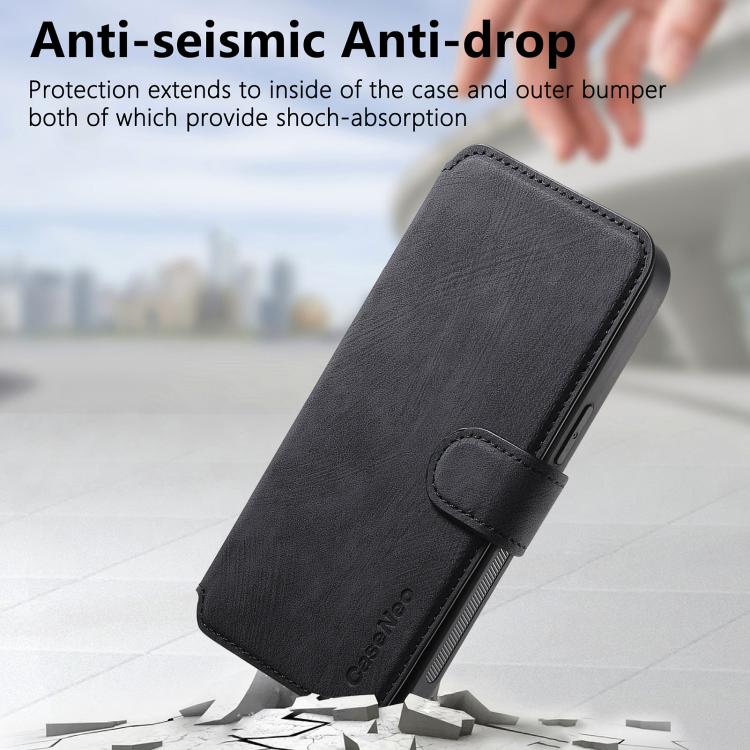 For iPhone 17 CaseNeo MagSafe RFID Anti-theft Retro Leather Phone Case