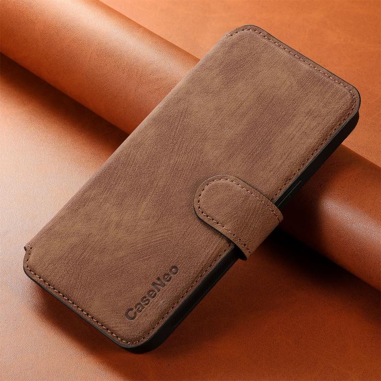 For iPhone 17 CaseNeo MagSafe RFID Anti-theft Retro Leather Phone Case