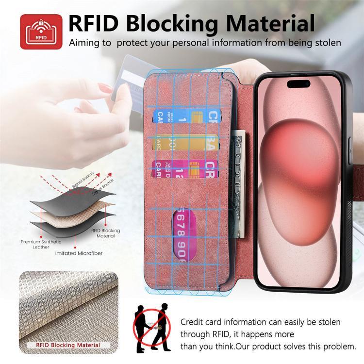 For iPhone 17 CaseNeo MagSafe RFID Anti-theft Retro Leather Phone Case