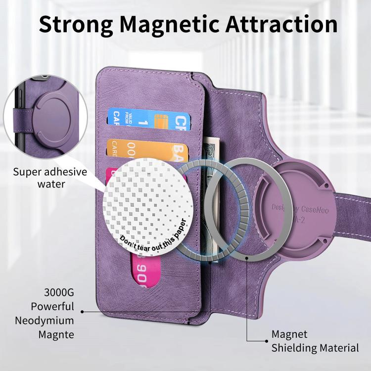 For iPhone 17 CaseNeo MagSafe RFID Anti-theft Retro Leather Phone Case