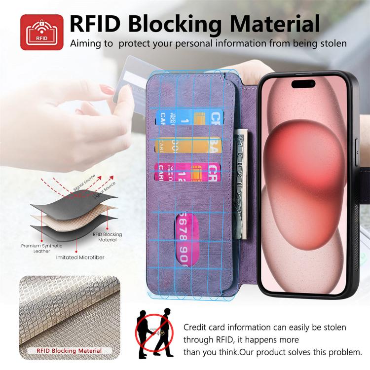 For iPhone 17 CaseNeo MagSafe RFID Anti-theft Retro Leather Phone Case