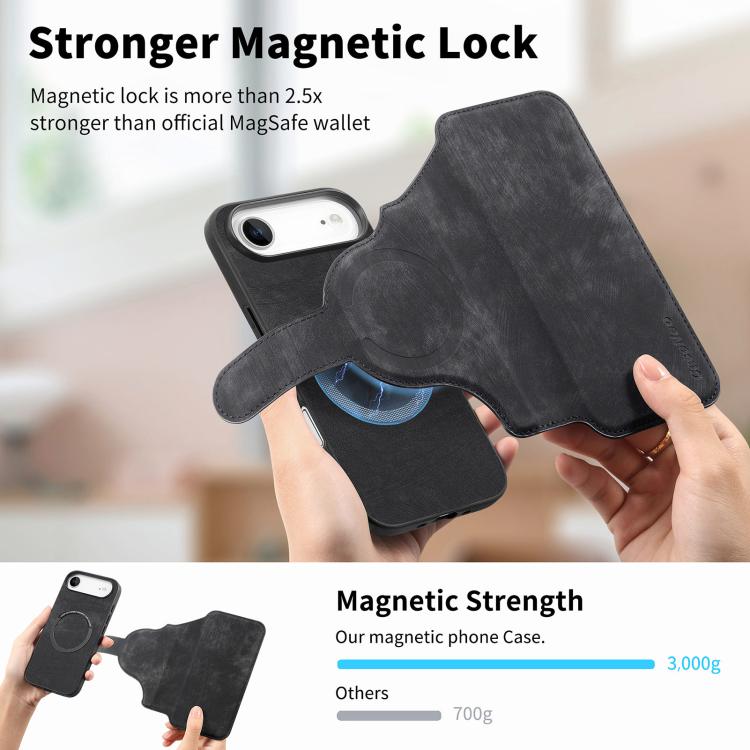 For iPhone Air CaseNeo MagSafe RFID Anti-theft Retro Leather Phone Case