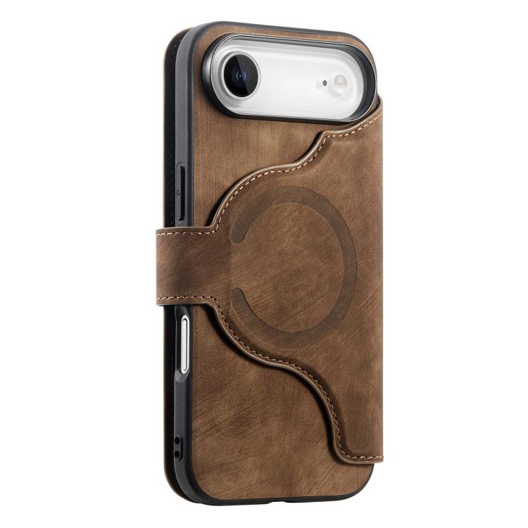 For iPhone Air CaseNeo MagSafe RFID Anti-theft Retro Leather Phone Case