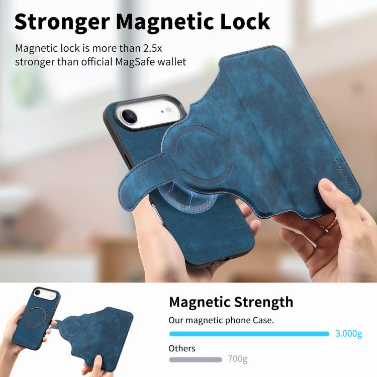 For iPhone Air CaseNeo MagSafe RFID Anti-theft Retro Leather Phone Case