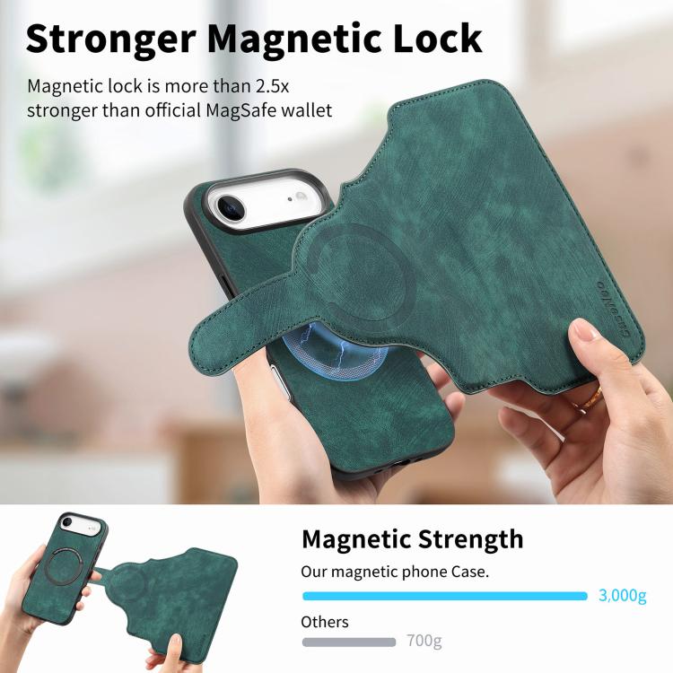 For iPhone Air CaseNeo MagSafe RFID Anti-theft Retro Leather Phone Case