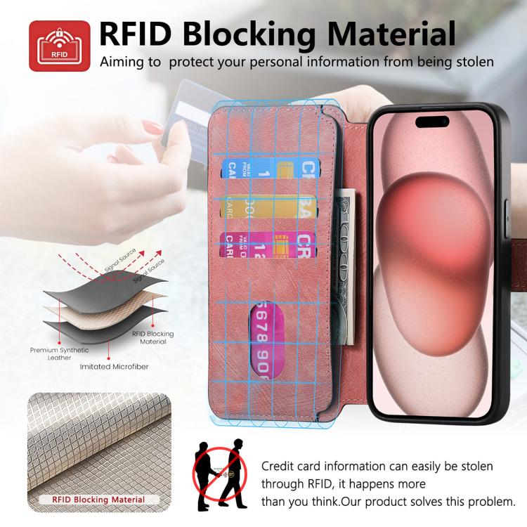 For iPhone Air CaseNeo MagSafe RFID Anti-theft Retro Leather Phone Case