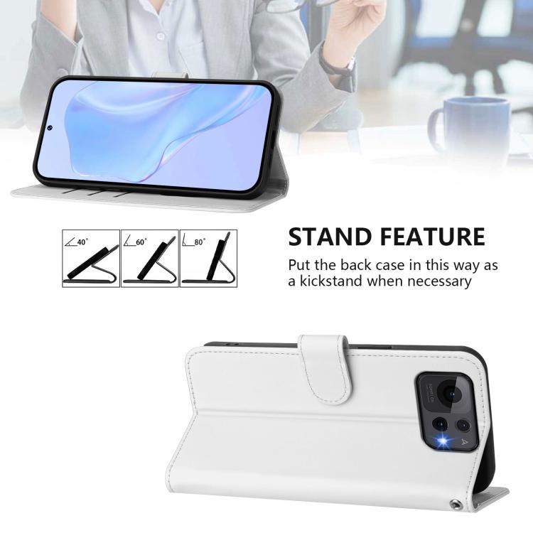 For Asus Zenfone 12 Ultra Skin Feel Solid Color Leather Phone Case with Lanyard