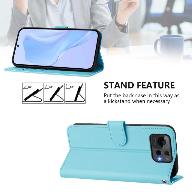For Asus Zenfone 12 Ultra Skin Feel Solid Color Leather Phone Case with Lanyard