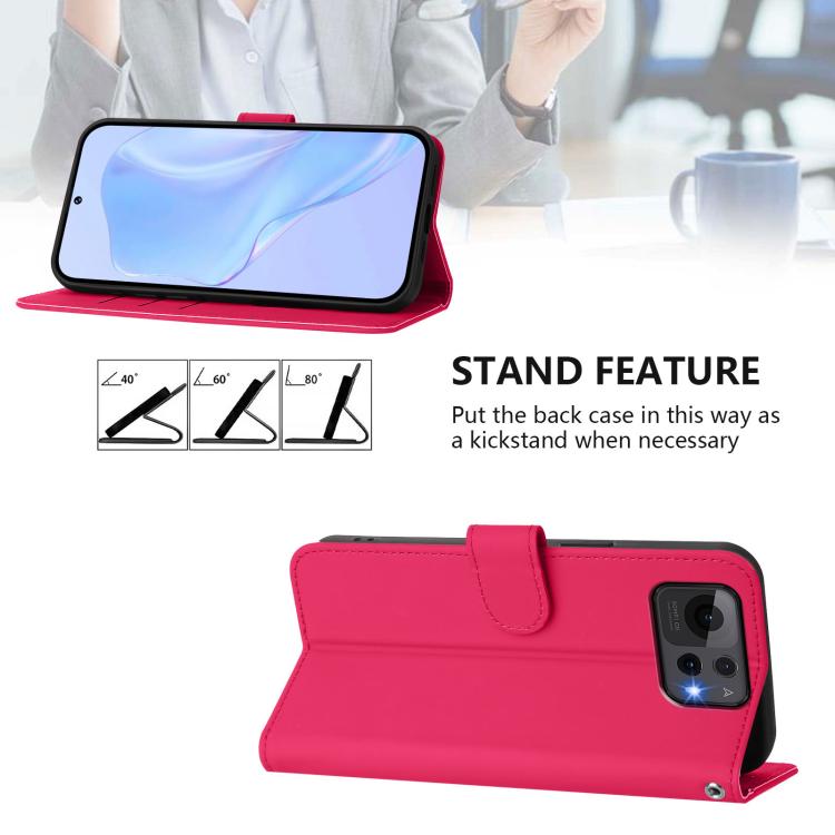 For Asus Zenfone 12 Ultra Skin Feel Solid Color Leather Phone Case with Lanyard