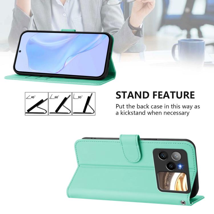 For BLU Bold N4 Skin Feel Solid Color Leather Phone Case with Lanyard