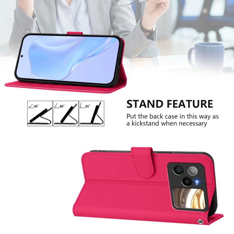 For BLU Bold N4 Skin Feel Solid Color Leather Phone Case with Lanyard