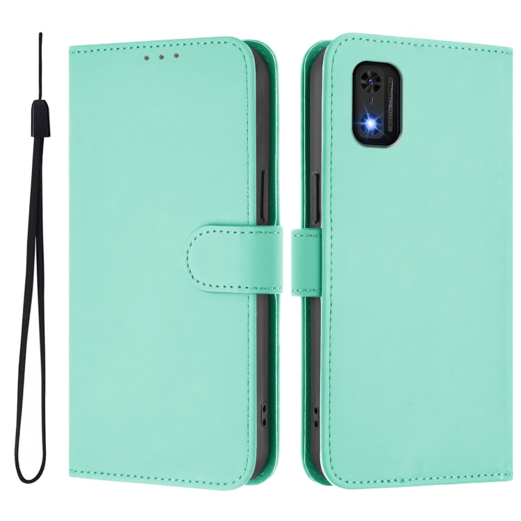 For itel A23 Pro Skin Feel Solid Color Leather Phone Case with Lanyard