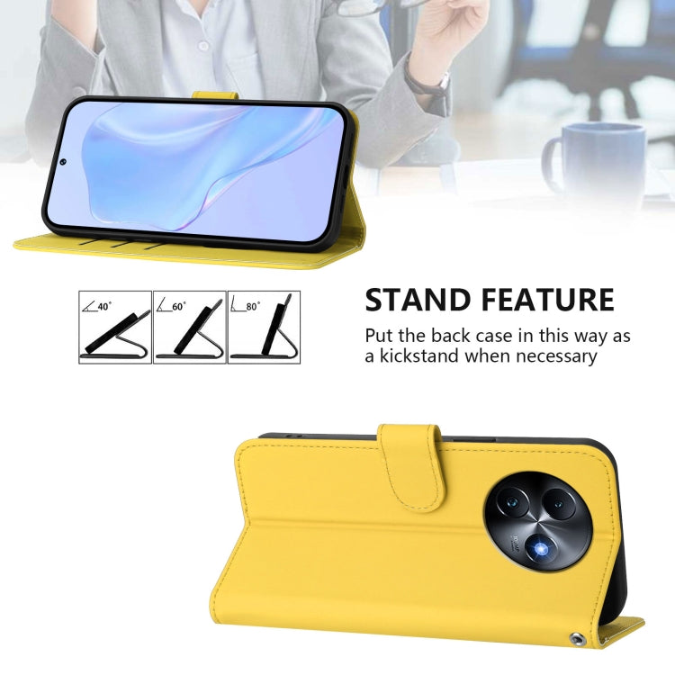 For itel S24 Skin Feel Solid Color Leather Phone Case with Lanyard