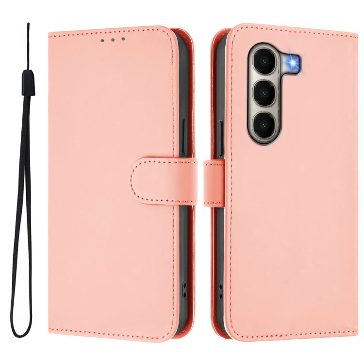 For itel A95 5G Skin Feel Solid Color Leather Phone Case with Lanyard